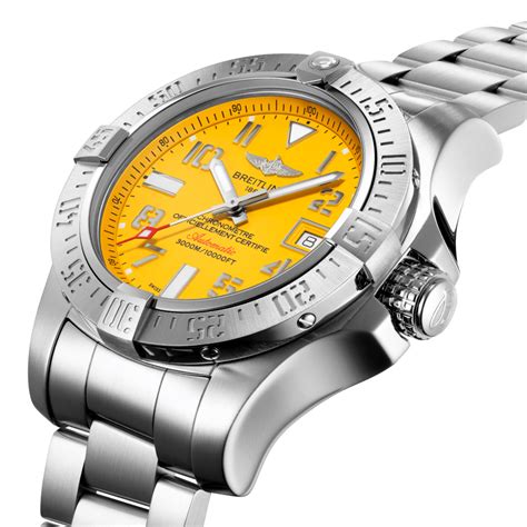 breitling chronomatic yellow|breitling avenger seawolf yellow.